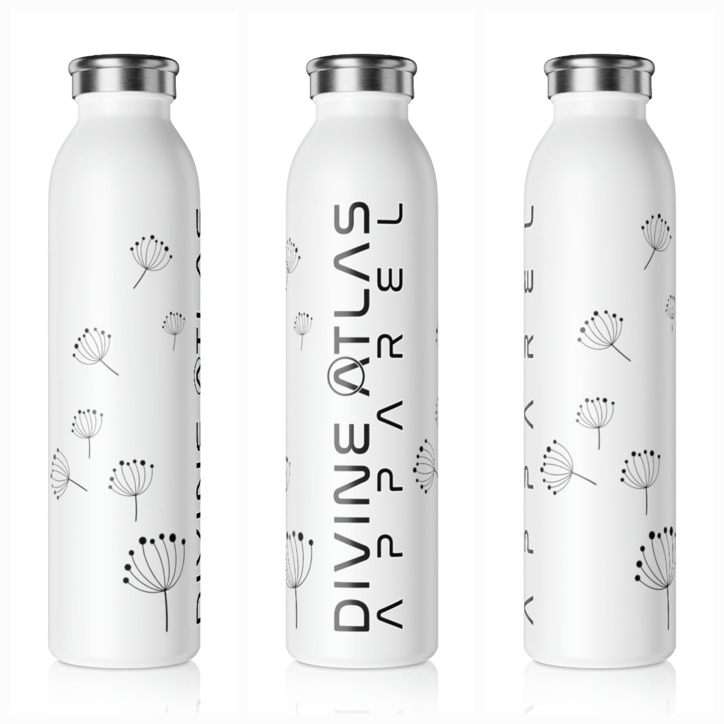 Divine Atlas Apparel Dandelions - Water Bottle