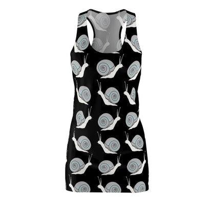Racerback Dress - Silver Snails