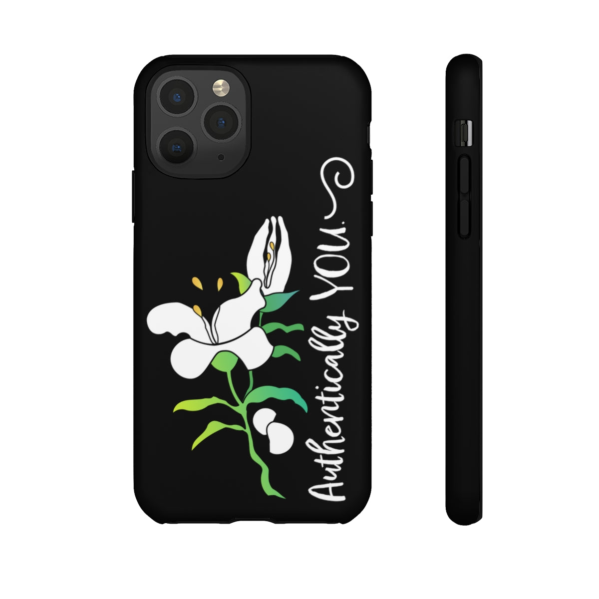 Authentically YOU - White Lily Phone Case